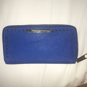 rebecca minkoff blue studded wallet